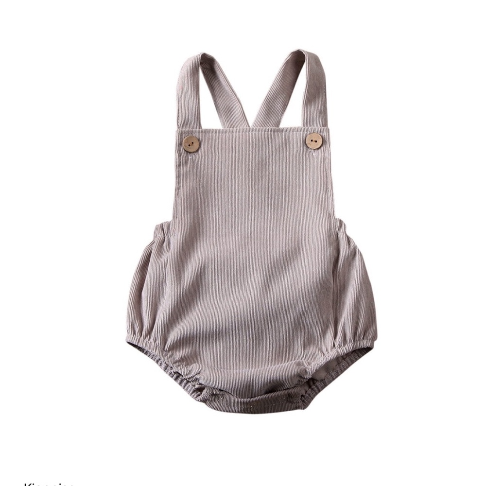 Gray Corduroy romper